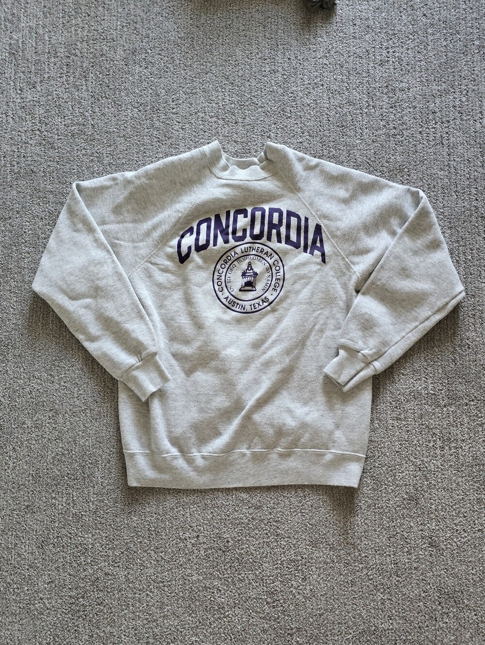 Vintage 90s Concordia Lutheran College Austin Texas Sweatshirt Crewneck